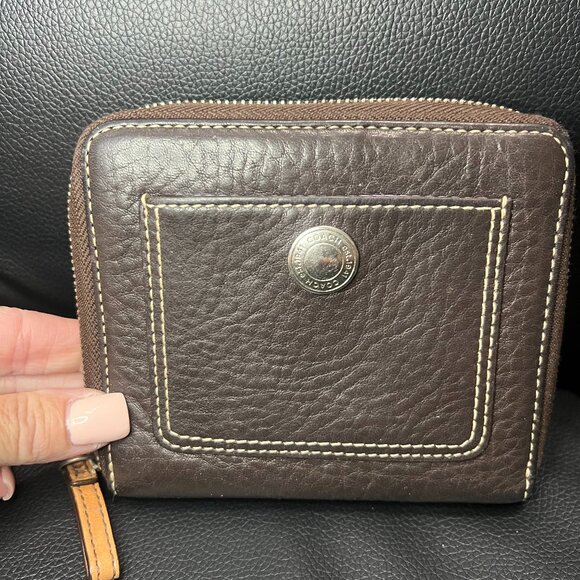 Coach Brown Leather Wallet - Picture 1 of 10